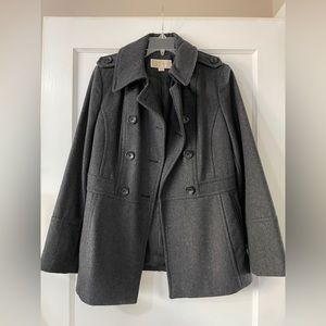 Michael Kors Double Breasted Grey Pea Coat